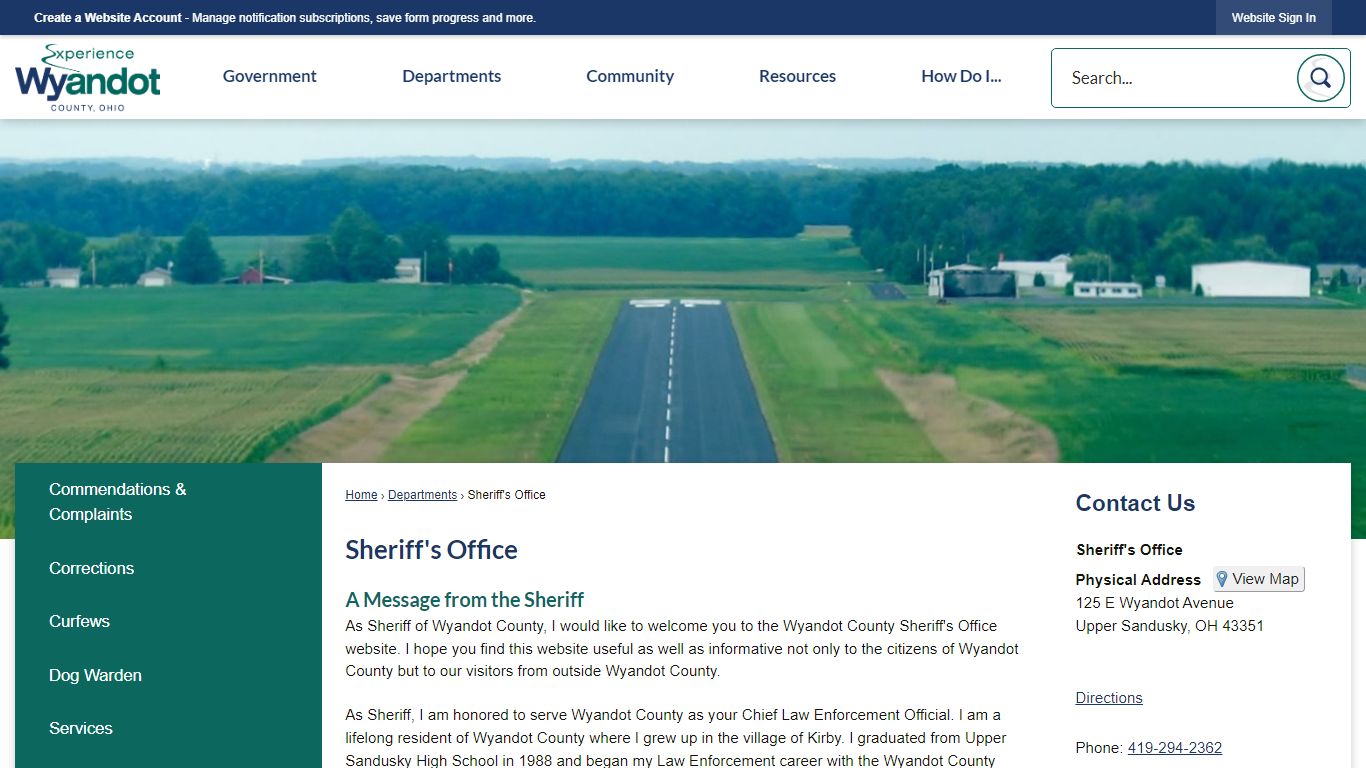 Sheriff's Office | Wyandot County, OH